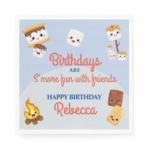 Festa de aniversário de Campout de S'mores Cute