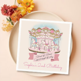 Guardanapo De Papel Festa de aniversário de Carnaval Carrossel Horse