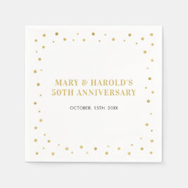 Guardanapo De Papel Festa de Aniversário de Casamento Moderna e Elegan