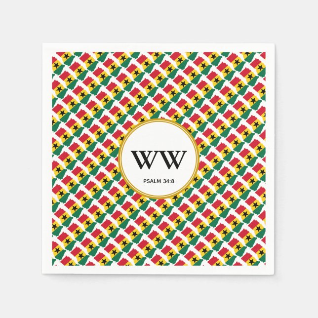 Guardanapo De Papel Festa de Aniversário de Celebração da Bandeira de  (Frente)