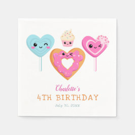 Guardanapo De Papel Festa de aniversário de Celebração de Doces e Trat