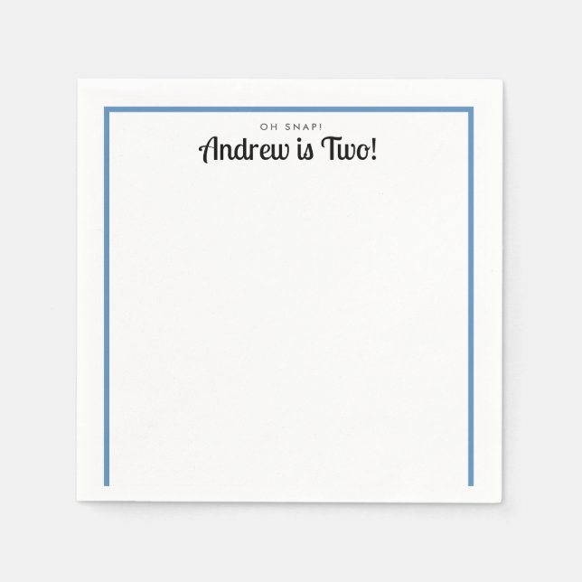 Guardanapo De Papel Festa de Aniversário de criança de Alligador de En (Frente)