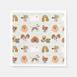 Guardanapo De Papel Festa de Aniversário de criança de Animais de Comp