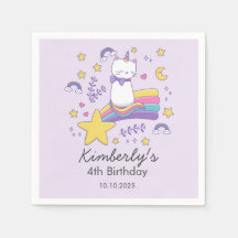 Festa de Aniversário de criança de Gato do Unicórn