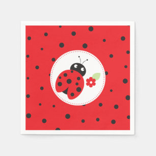 Guardanapo De Papel Festa de Aniversário de criança de Ladybug mais re