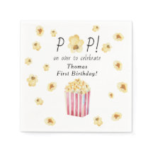 Festa de Aniversário de criança de Popcorn de Aqua