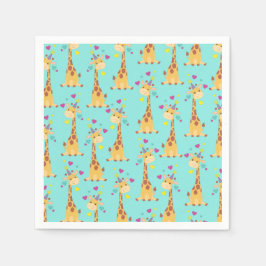 Guardanapo De Papel Festa de Aniversário de criança Giraffe