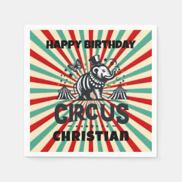 Guardanapo De Papel Festa de Aniversário de criança Sunburst do Circo