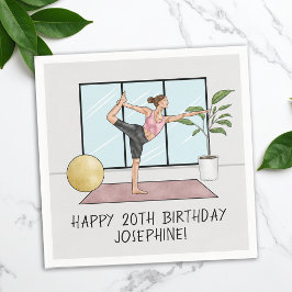 Guardanapo De Papel Festa de aniversário de Equilíbrio de Dançarinas d