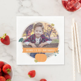 Guardanapo De Papel Festa de aniversário de Fotografias de Queda e Fol