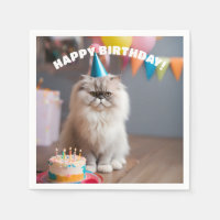 Festa de aniversário de Gato Persa