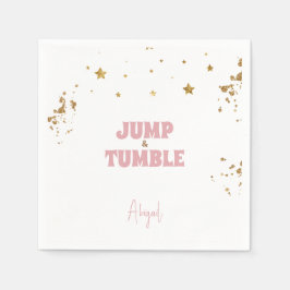 Guardanapo De Papel Festa de aniversário de ginástica de salto e poleg