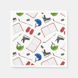 Guardanapo De Papel Festa de aniversário de Hóquei em Gelo