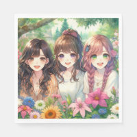 Festa de aniversario de meninas de Anime Bonita