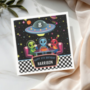 Guardanapo De Papel Festa de Aniversário de Meninos Alienígena Espaço 