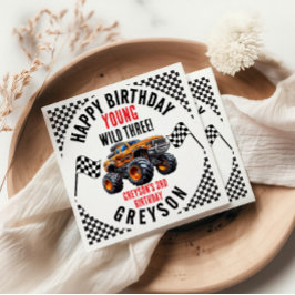 Guardanapo De Papel Festa de aniversário de Monstros de Crianças Moder