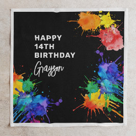 Guardanapo De Papel Festa de aniversário de Paintballing