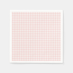 Guardanapo De Papel Festa de aniversário de Primavera de Gingham rosa