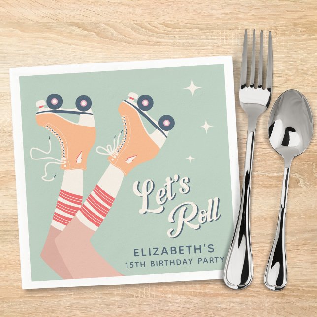 Guardanapo De Papel Festa de aniversário de Rastreamento do Cilindro R (Criador carregado)