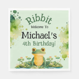 Guardanapo De Papel Festa de aniversário de Sapo