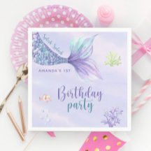 Festa de aniversário De Sereia Sob A Sereia Do Mar