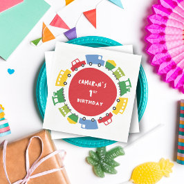 Guardanapo De Papel Festa de aniversário de transporte de diversão col