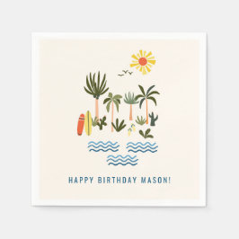 Guardanapo De Papel Festa de aniversário de Verão Napkins