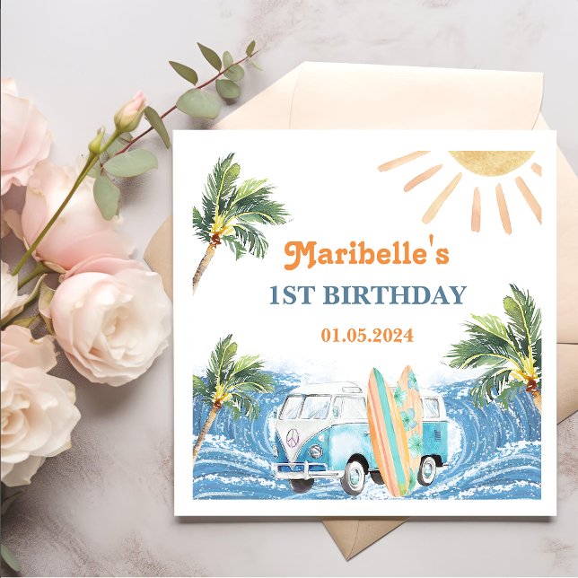 Guardanapo De Papel Festa de aniversário de Verão Napkins (Criador carregado)