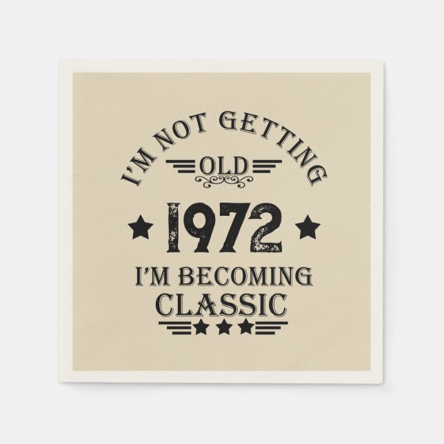 Guardanapo De Papel Festa de aniversário de vinheta personalizada (Frente)