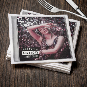 Guardanapo De Papel Festa de aniversário do álbum do Music CD