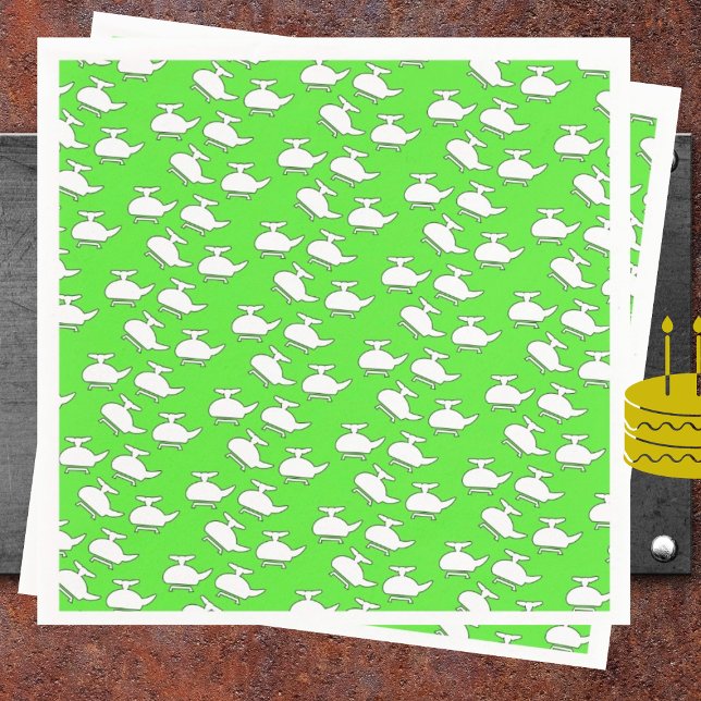 Guardanapo De Papel Festa de aniversário do helicóptero (Criador carregado)