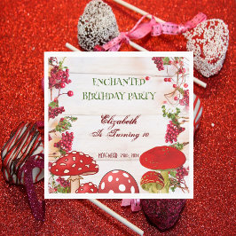 Guardanapo De Papel Festa de aniversário do Red Berry Garden