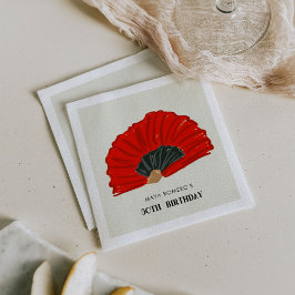 Guardanapo De Papel festa de aniversário do ventilador 50º Flamenco