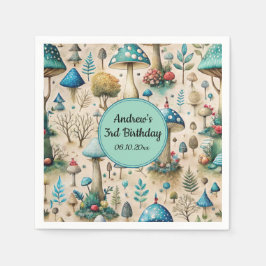 Guardanapo De Papel Festa de aniversário dos Cogumelos Fairyland