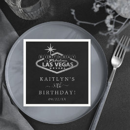 Guardanapo De Papel Festa de aniversário Elegante Las Vegas
