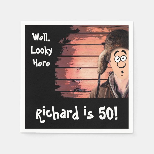 Guardanapo De Papel Festa de aniversário Engraçado do Caipira (Frente)