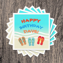 Guardanapo De Papel Festa de Aniversário Feliz e Personalizada