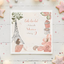 Festa de aniversário francesa do tema Paris