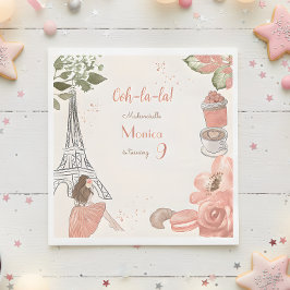 Guardanapo De Papel Festa de aniversário francesa do tema Paris