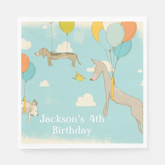 Guardanapo De Papel Festa de aniversário infantil Napkins (Frente)