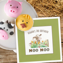Festa de Aniversário Infantil Tema Fazenda Vaca Mú