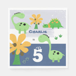 Guardanapo De Papel Festa de aniversário Jurássica do Dinossauro