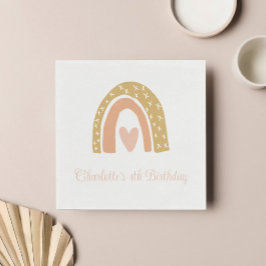 Guardanapo De Papel Festa de aniversário Minimalista Terracotta Boho R