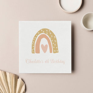 Guardanapo De Papel Festa de aniversário Minimalista Terracotta Boho R