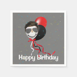 Guardanapo De Papel Festa de aniversário no Balão