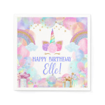 Festa de aniversário Pastel Rainbow Unicorn