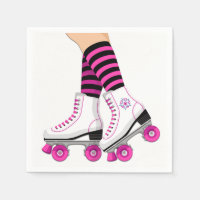 Festa de aniversário Pink & Black Roller Skate Ski