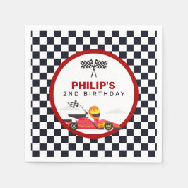 Guardanapo De Papel Festa de aniversário Race Car Racing