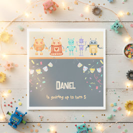 Guardanapo De Papel Festa de aniversário robótica