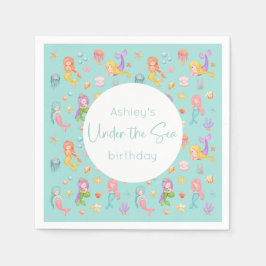 Guardanapo De Papel Festa de aniversário Sereia